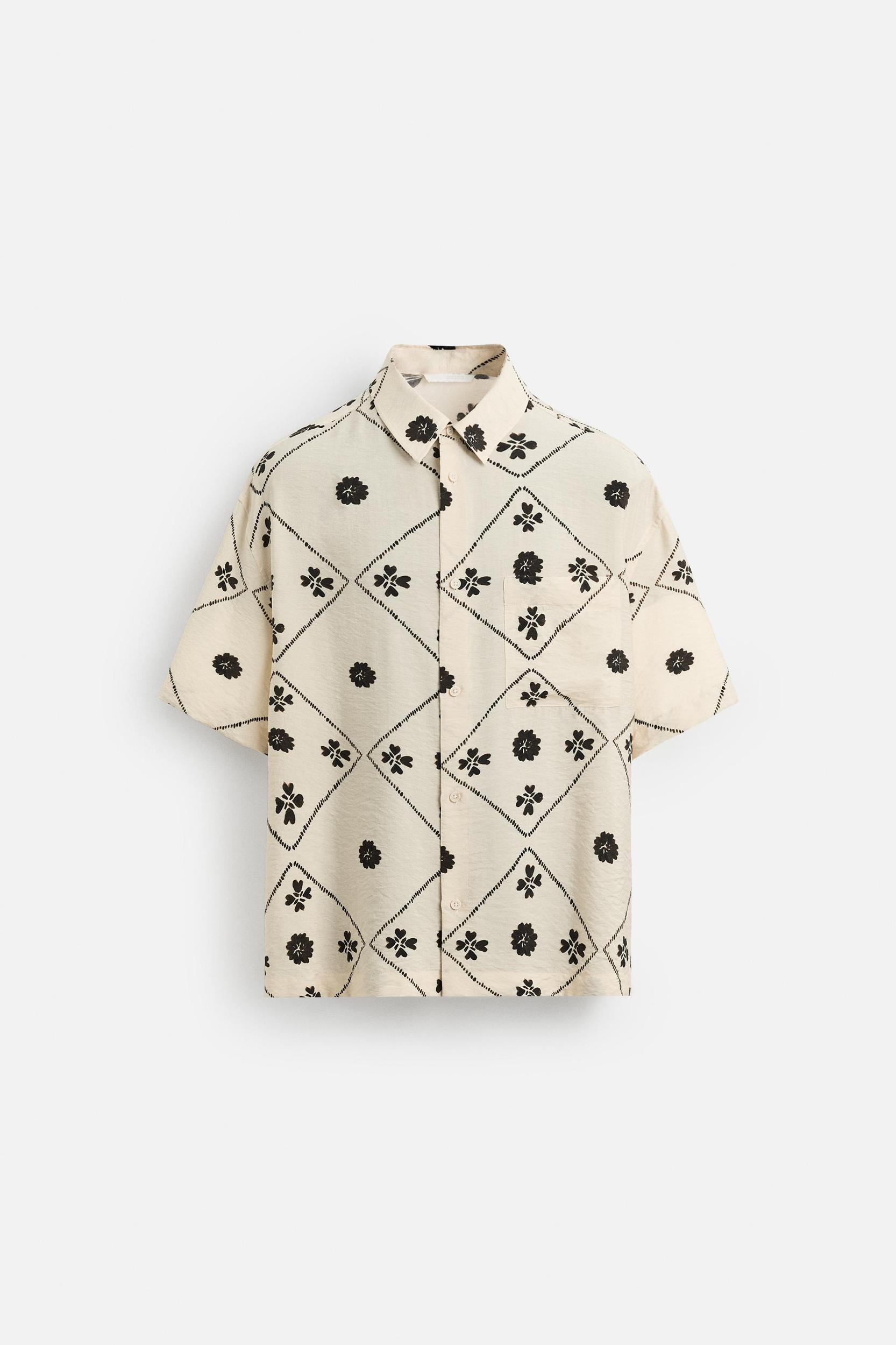 CONTRAST PRINT SHIRT Product Image