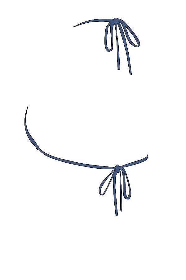 Santorini  deep blue tie side bikini bottom Product Image