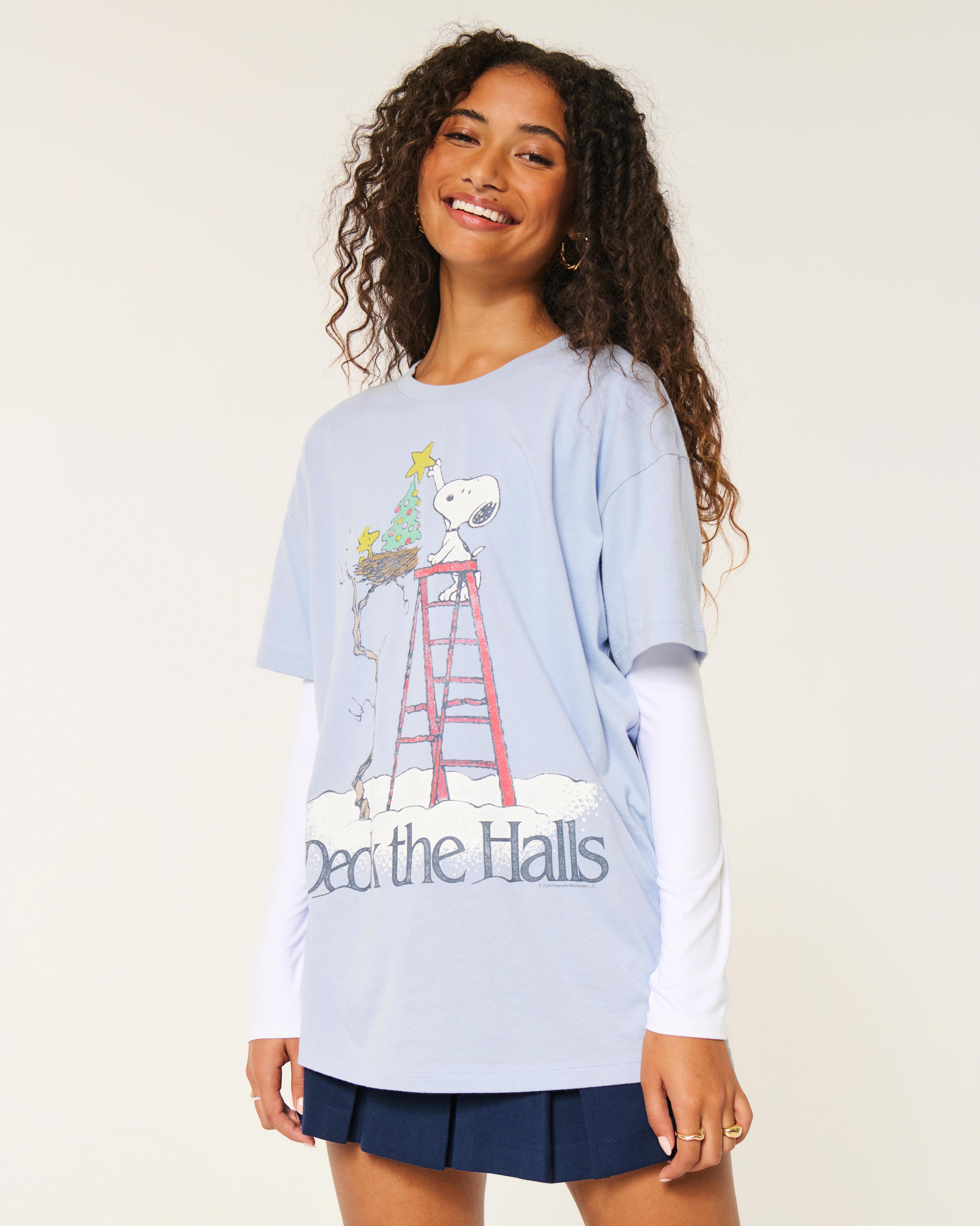 Oversized Snoopy Graphic Tee Product Image