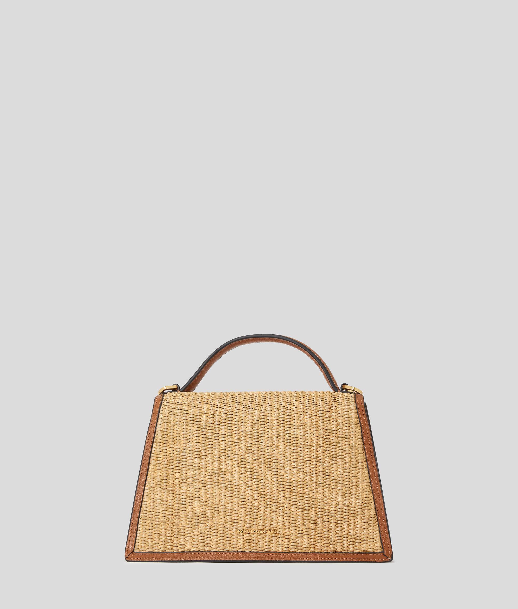 K/SIGNATURE MEDIUM RAFFIA CROSSBODY BAG Product Image