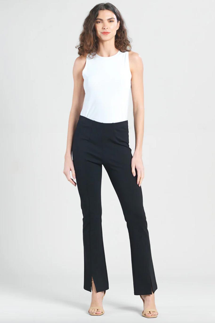 Ponte Pant with Front Slit Hem Product Image