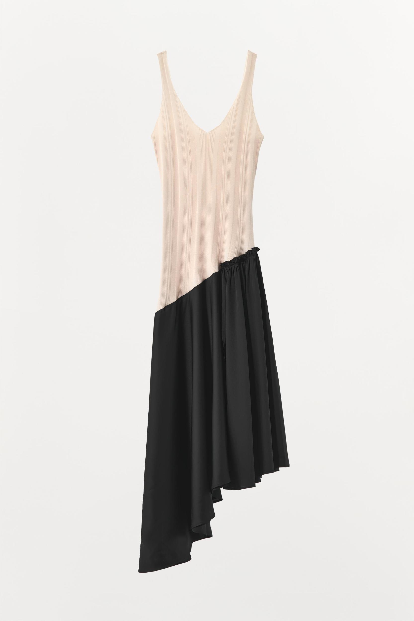 CONTRASTING MIDI DRESS Product Image