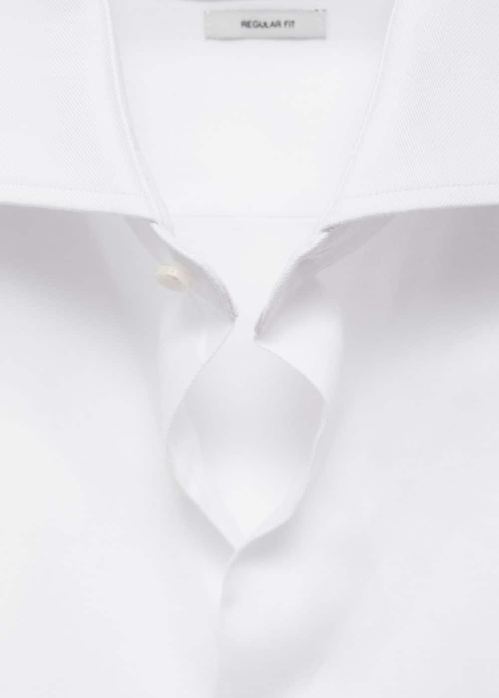 Regular-fit suit shirt with cufflinks - Men | MANGO USA Product Image