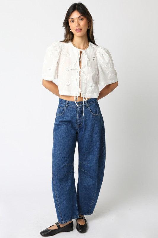 Ciera Tie Front Top Product Image