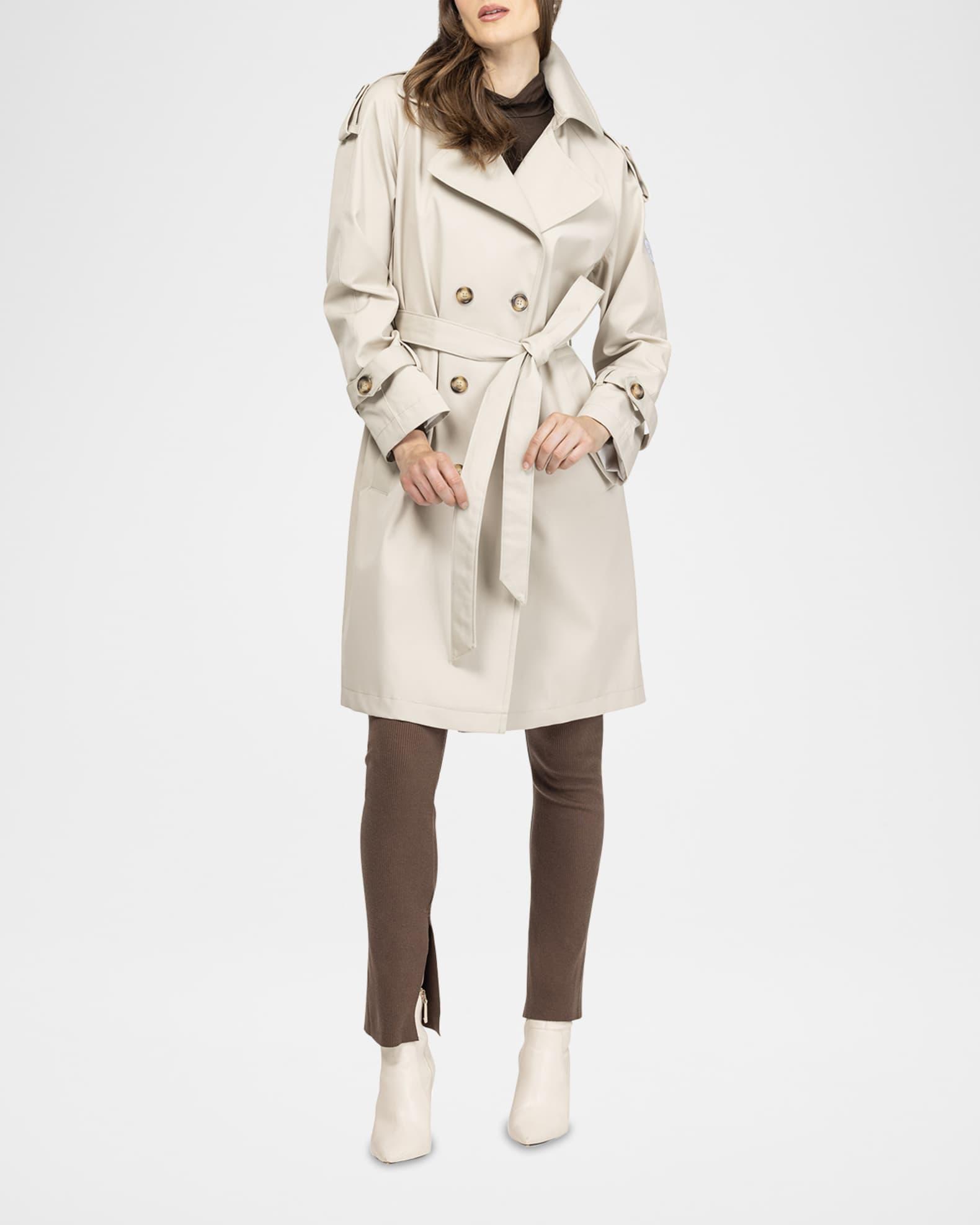 Lightweight Belted Double-Breasted Trench Coat Product Image