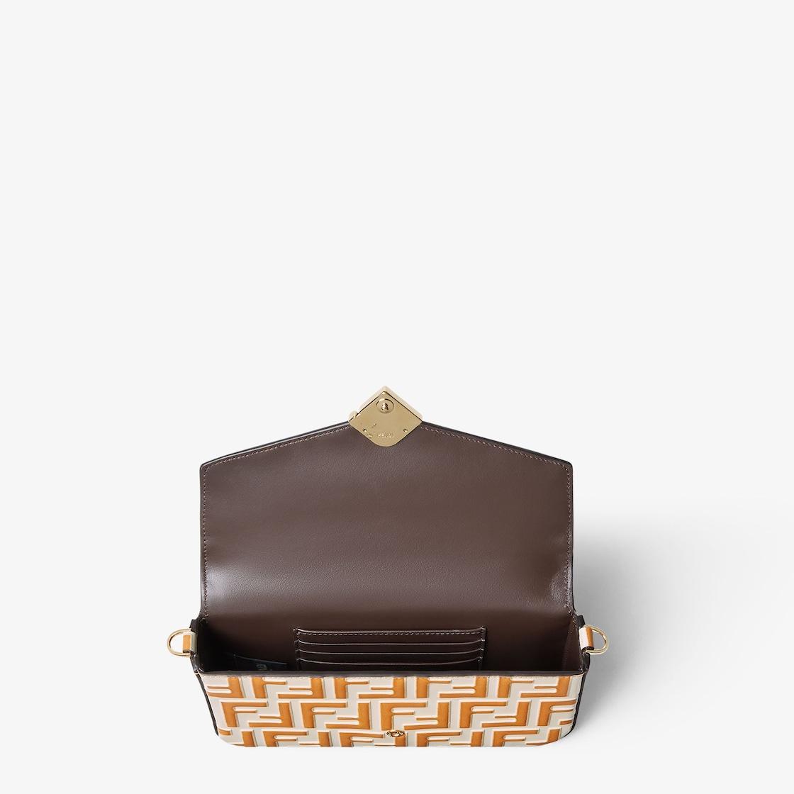 FF Diamonds Wallet On ChainCamelia and light brown leather wallet Product Image