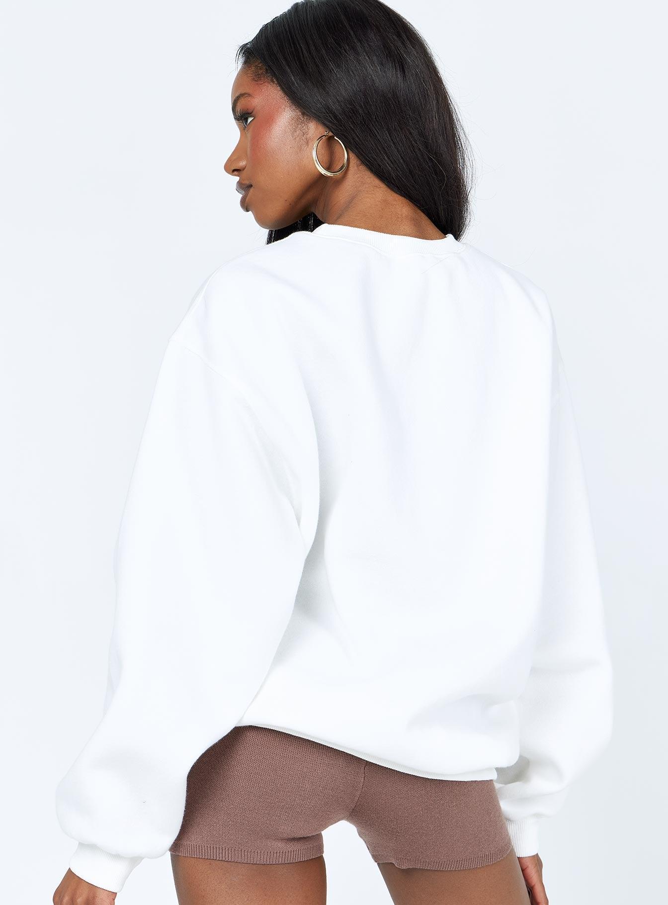 Colorado Oversized Crewneck Sweatshirt White Product Image