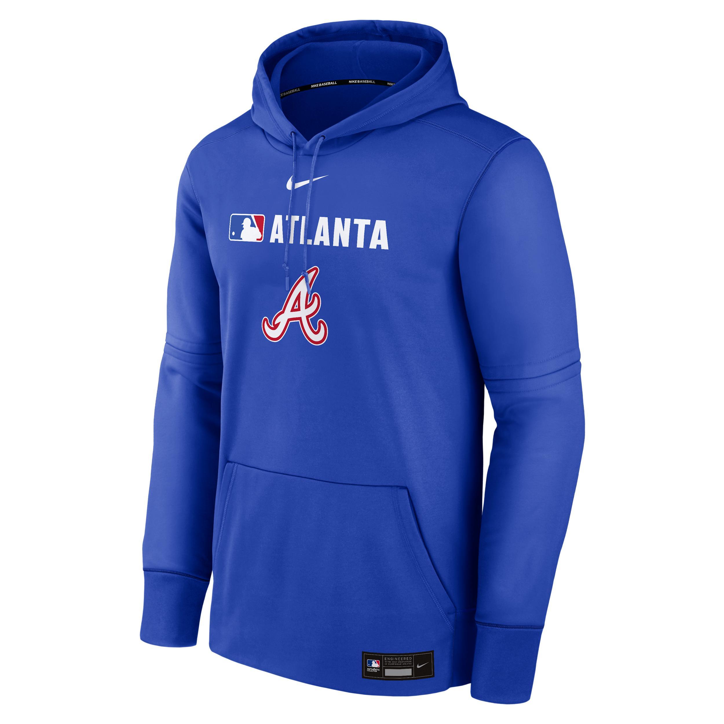 Men's Colorado Rockies Authentic Collection City Connect Nike Therma MLB Pullover Hoodie Product Image