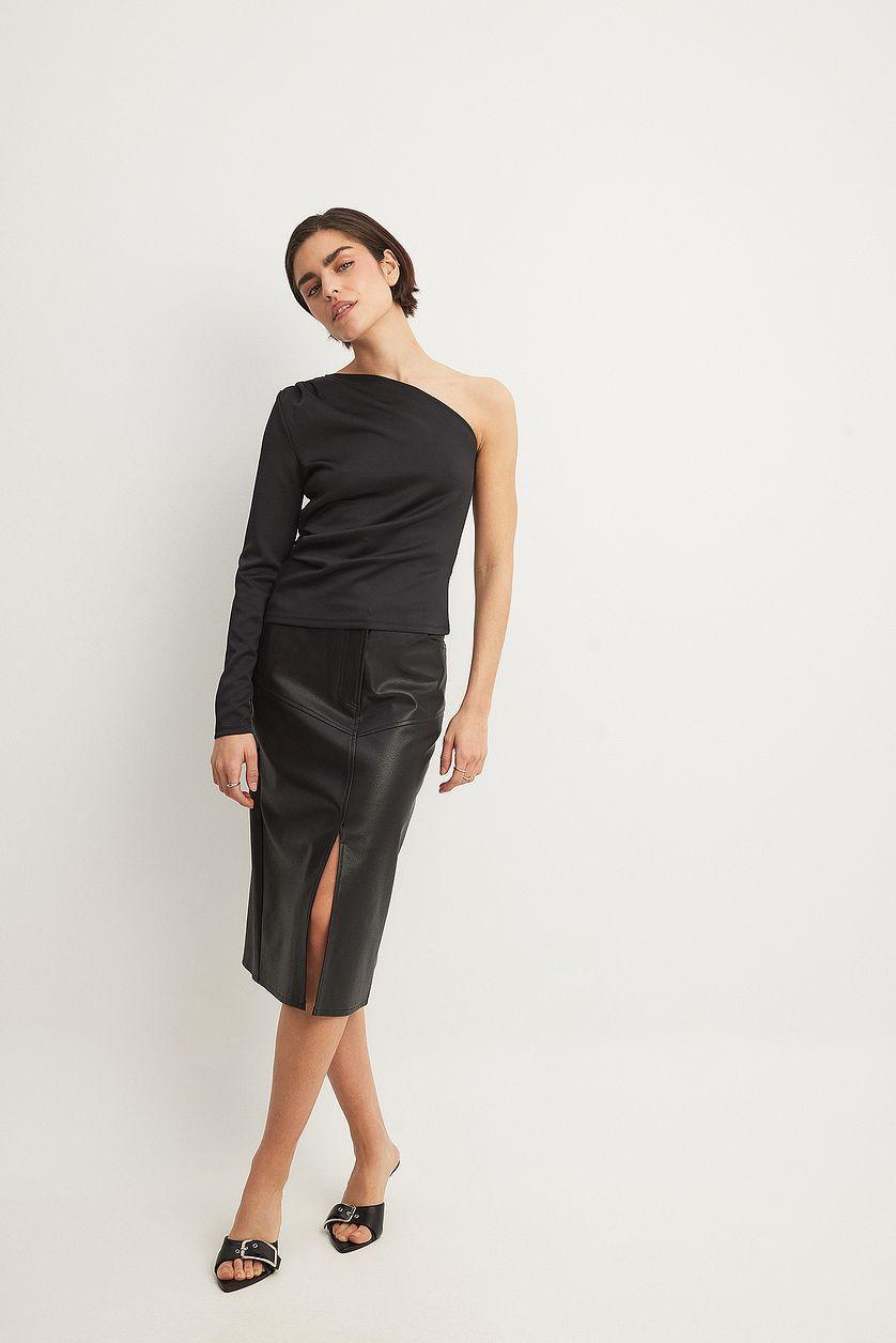 One Sleeve Jersey Top Product Image