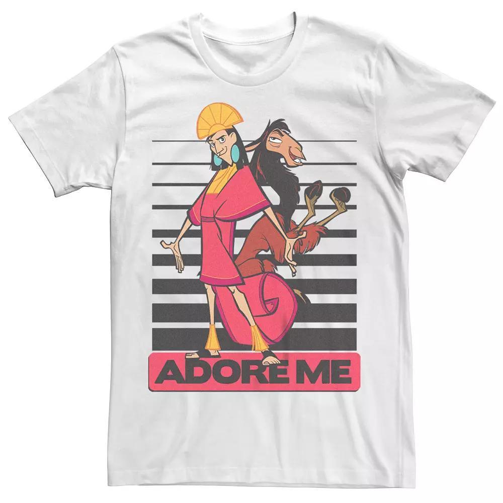 Big & Tall Disney Emperors New Groove Adore Me Stripes Tee, Men's,  Product Image