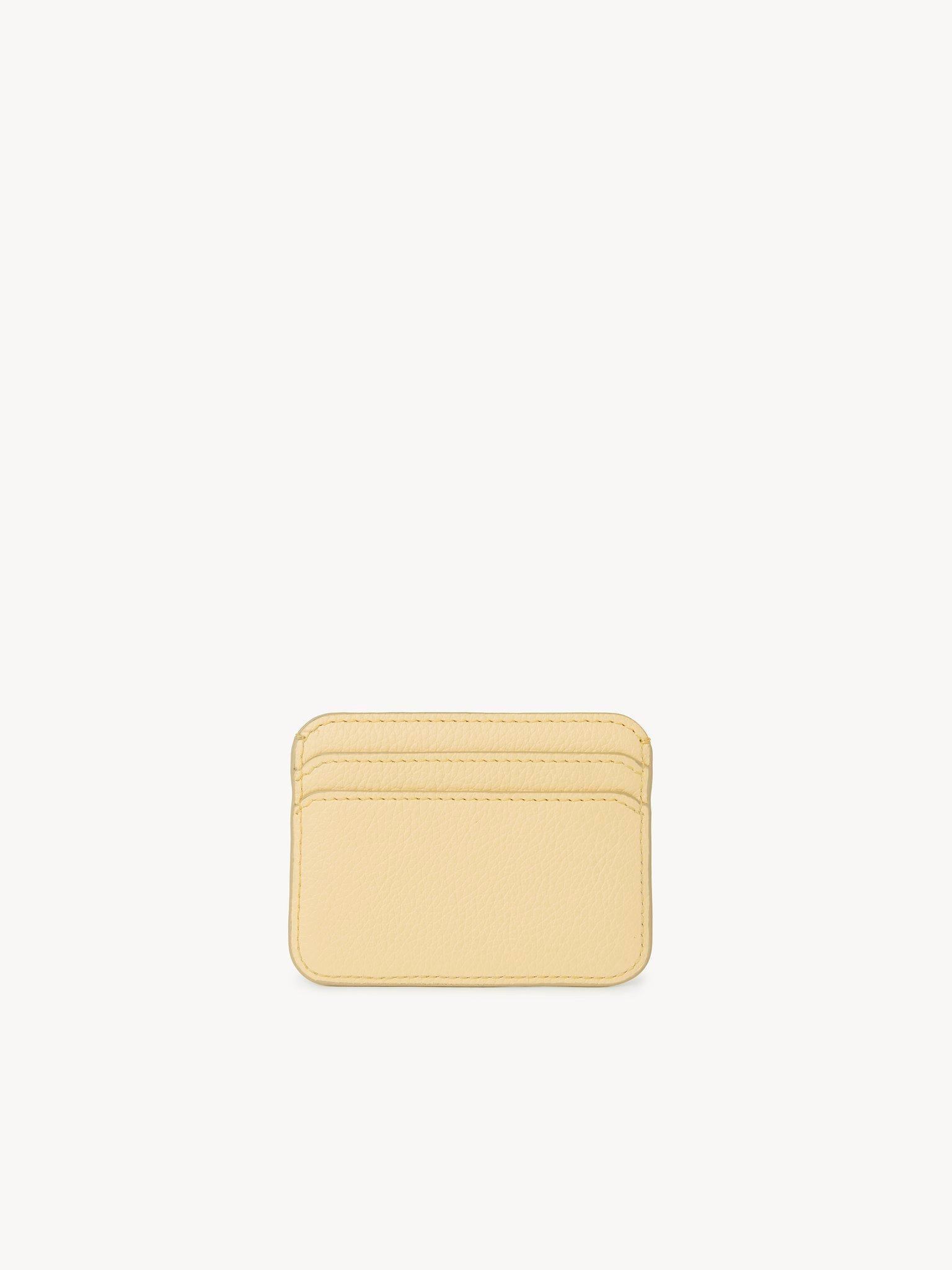 Marcie card holder in grained leather Product Image