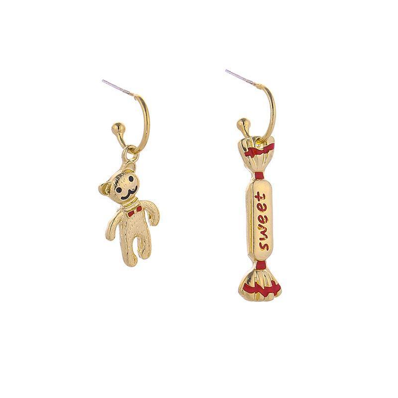 Bear Candy Asymmetrical Drop Earring Product Image