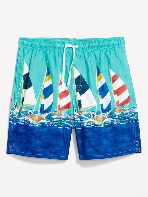 Printed Swim Trunks -- 7-inch inseam Product Image