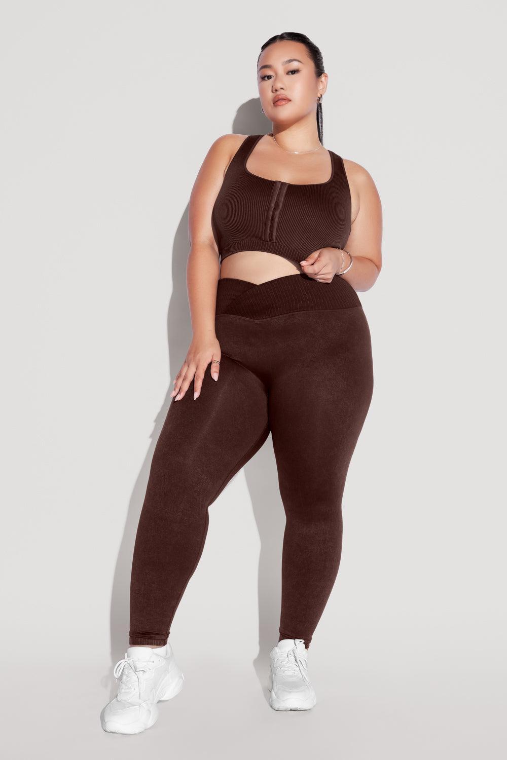 Crisscross Hourglass® Seamless Legging - French Roast Product Image