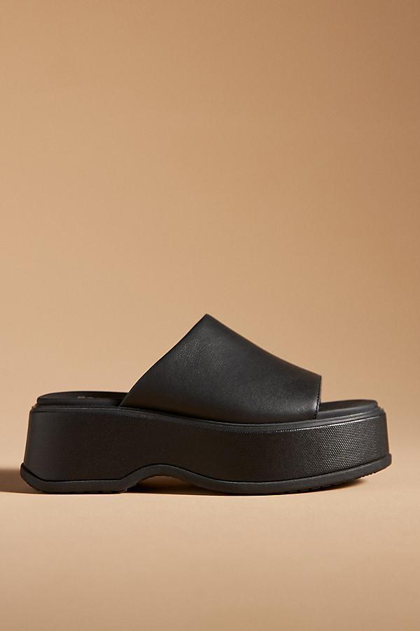 Dayspring Leather Platform Slide Sandals Product Image