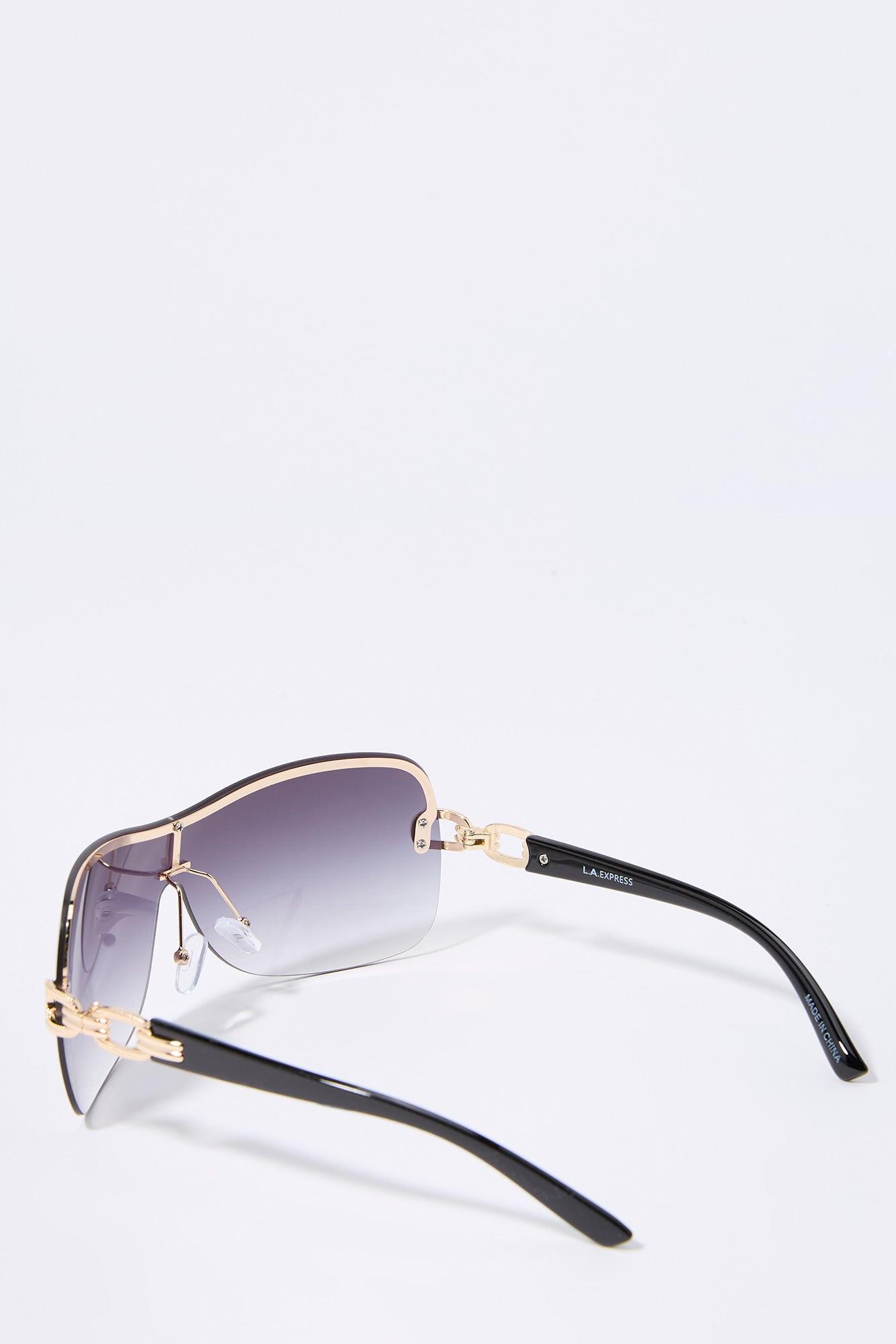 Rimless Shield Sunglasses Female Product Image