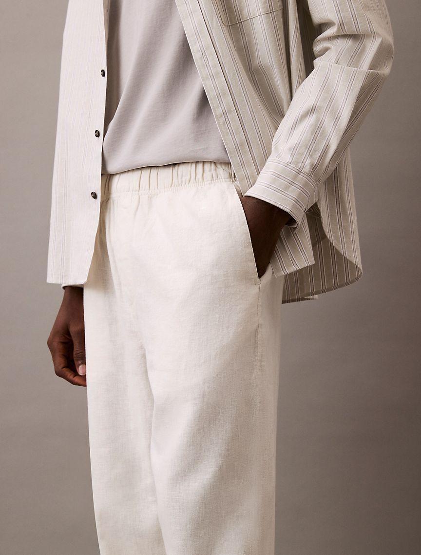 Linen Cotton Pull-On Pants Product Image