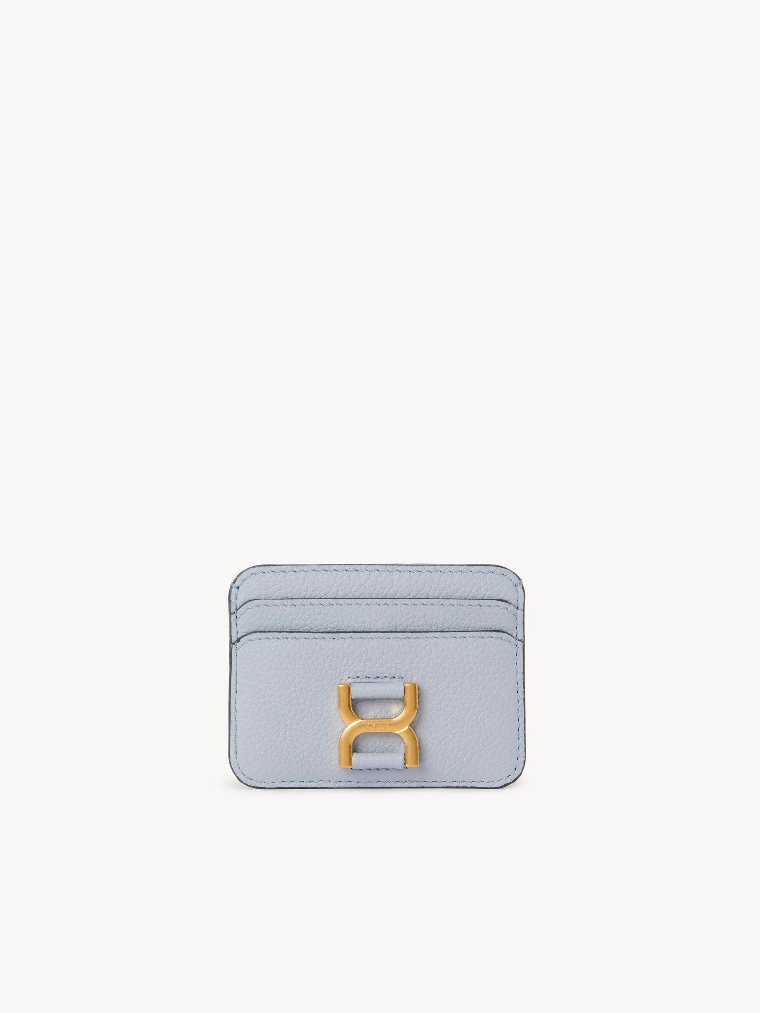 Marcie card holder in grained leather Product Image