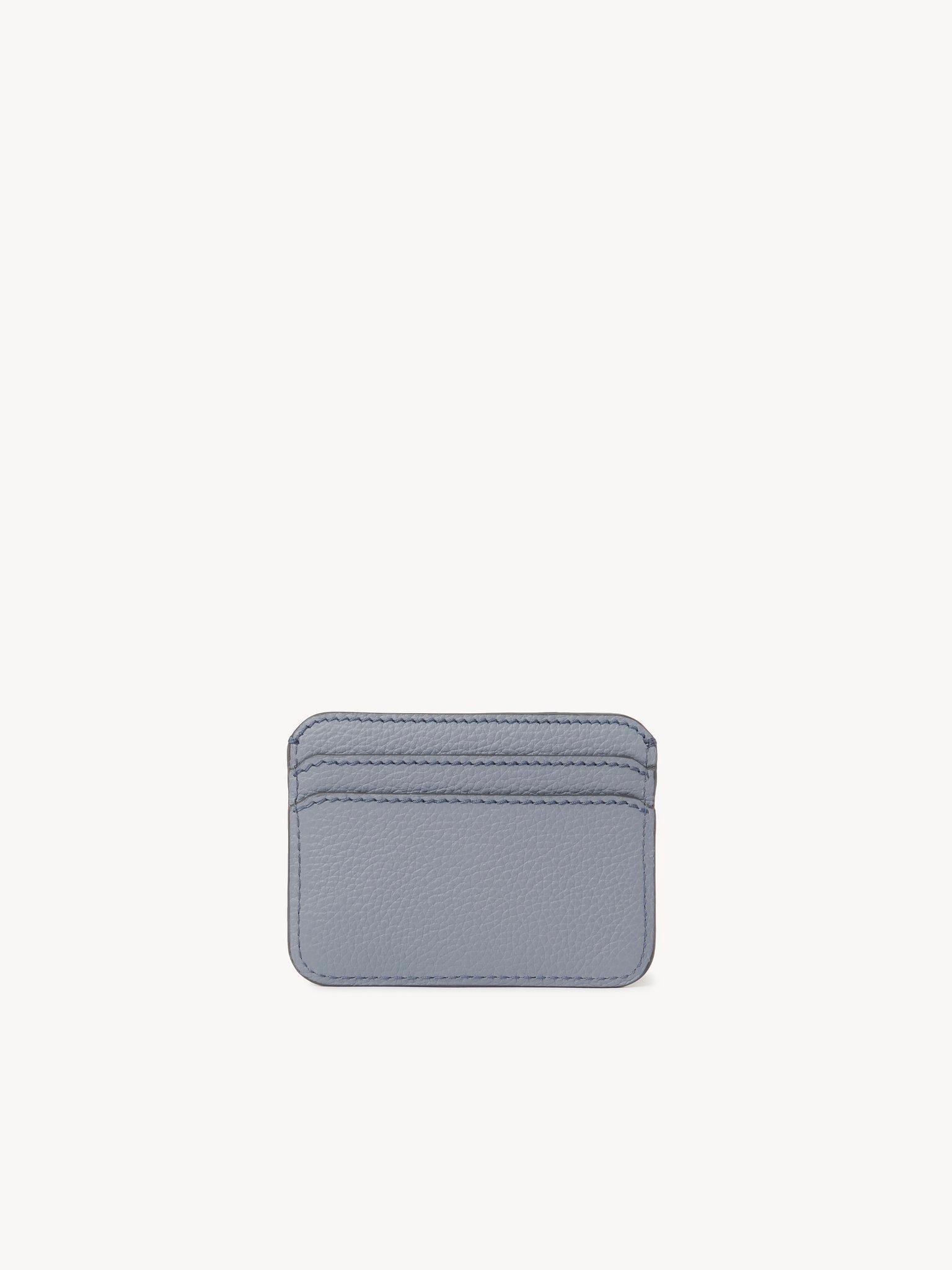 Marcie card holder in grained leather Product Image