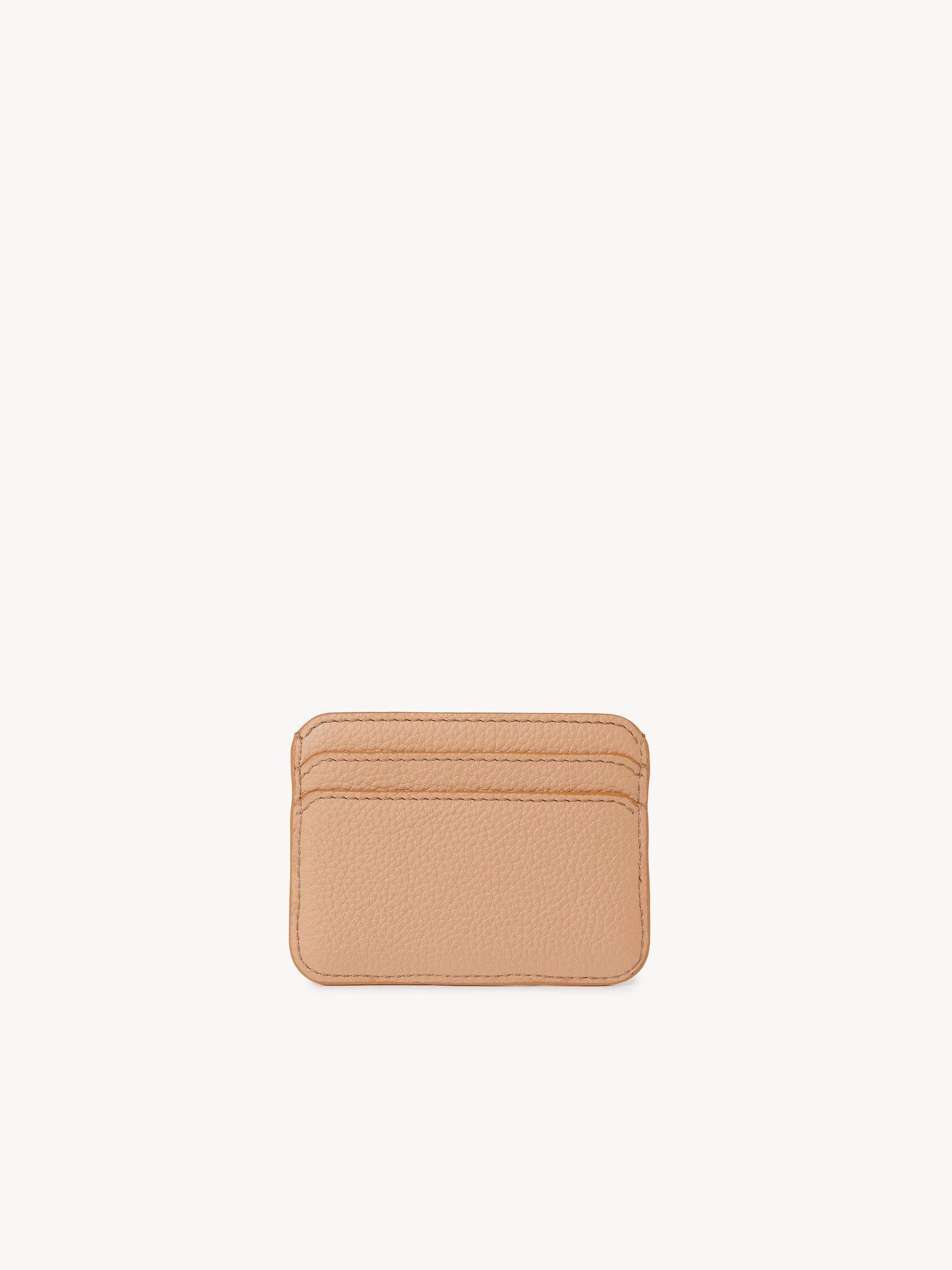 Marcie card holder in grained leather Product Image