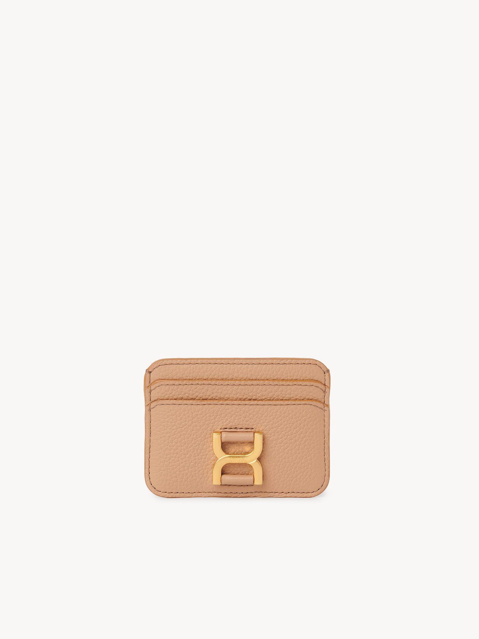 Marcie card holder in grained leather Product Image