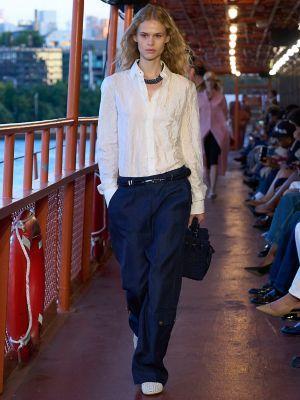 Crinkle Silk-Blend Shirt Product Image