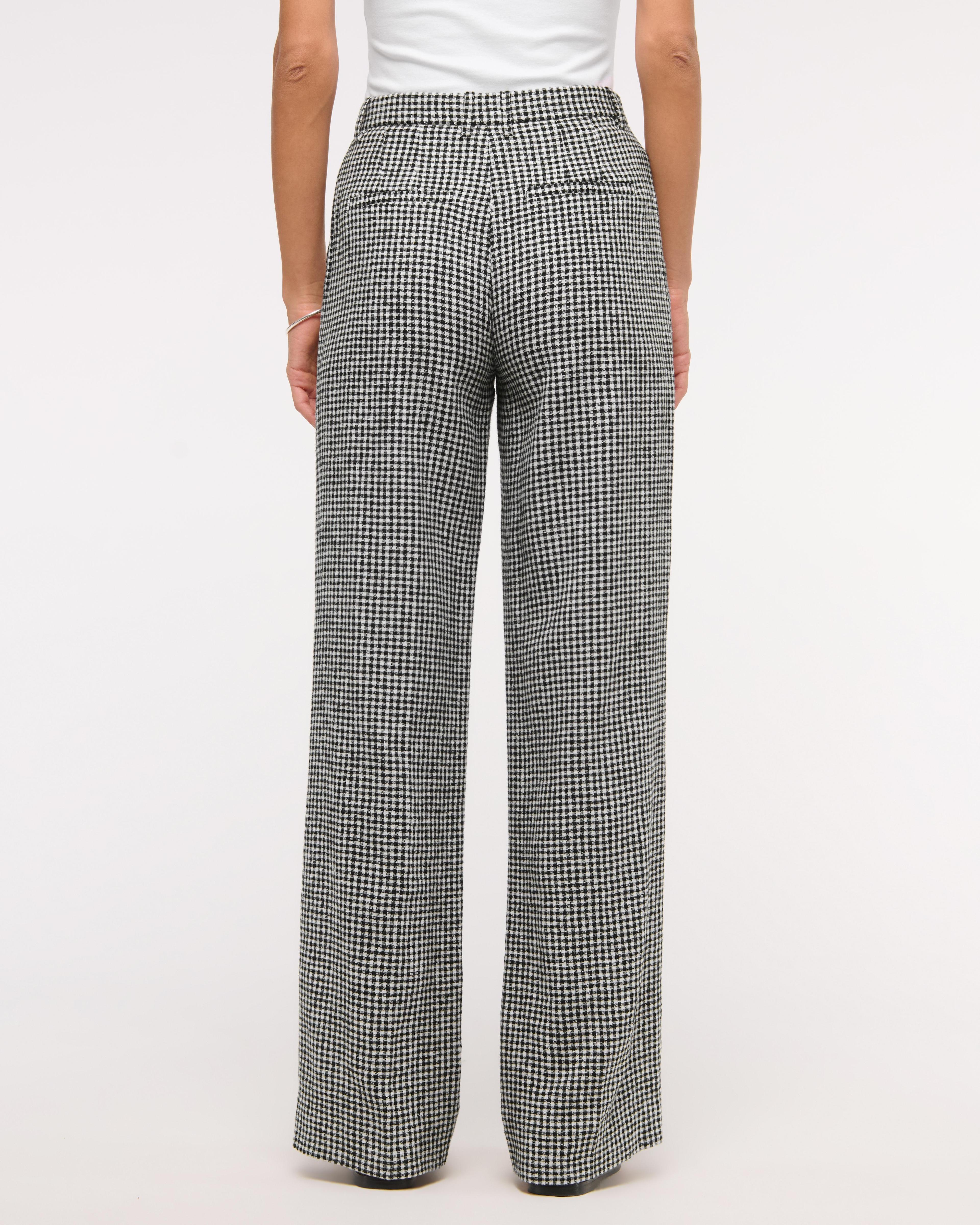 Tailored Linen-Blend Wide Leg Pant Product Image