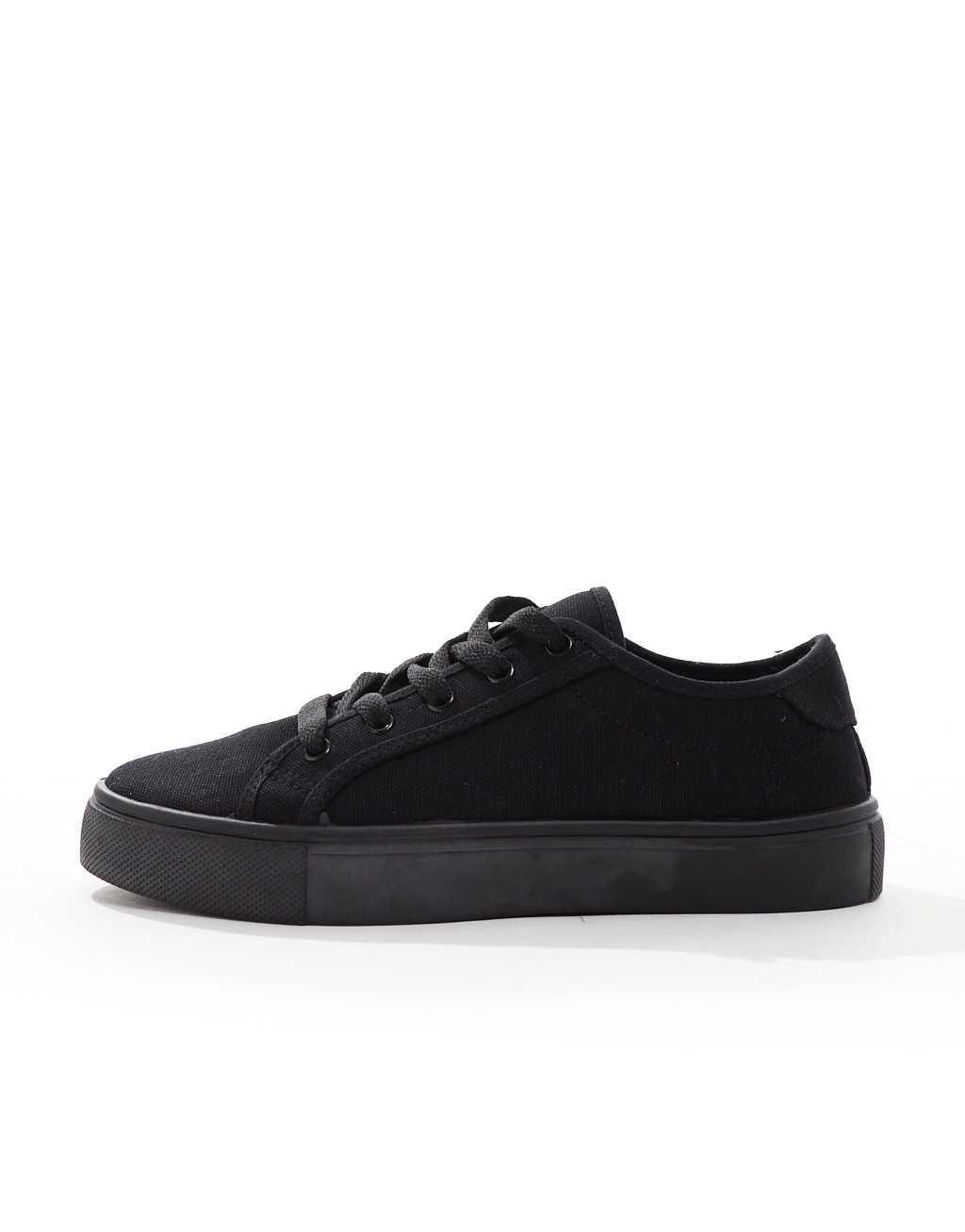 ASOS DESIGN Wide Fit Dizzy lace up sneakers Product Image