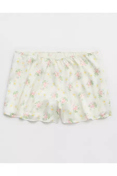 Aerie Off-Duty Satin Flirty Boxer Women's Product Image