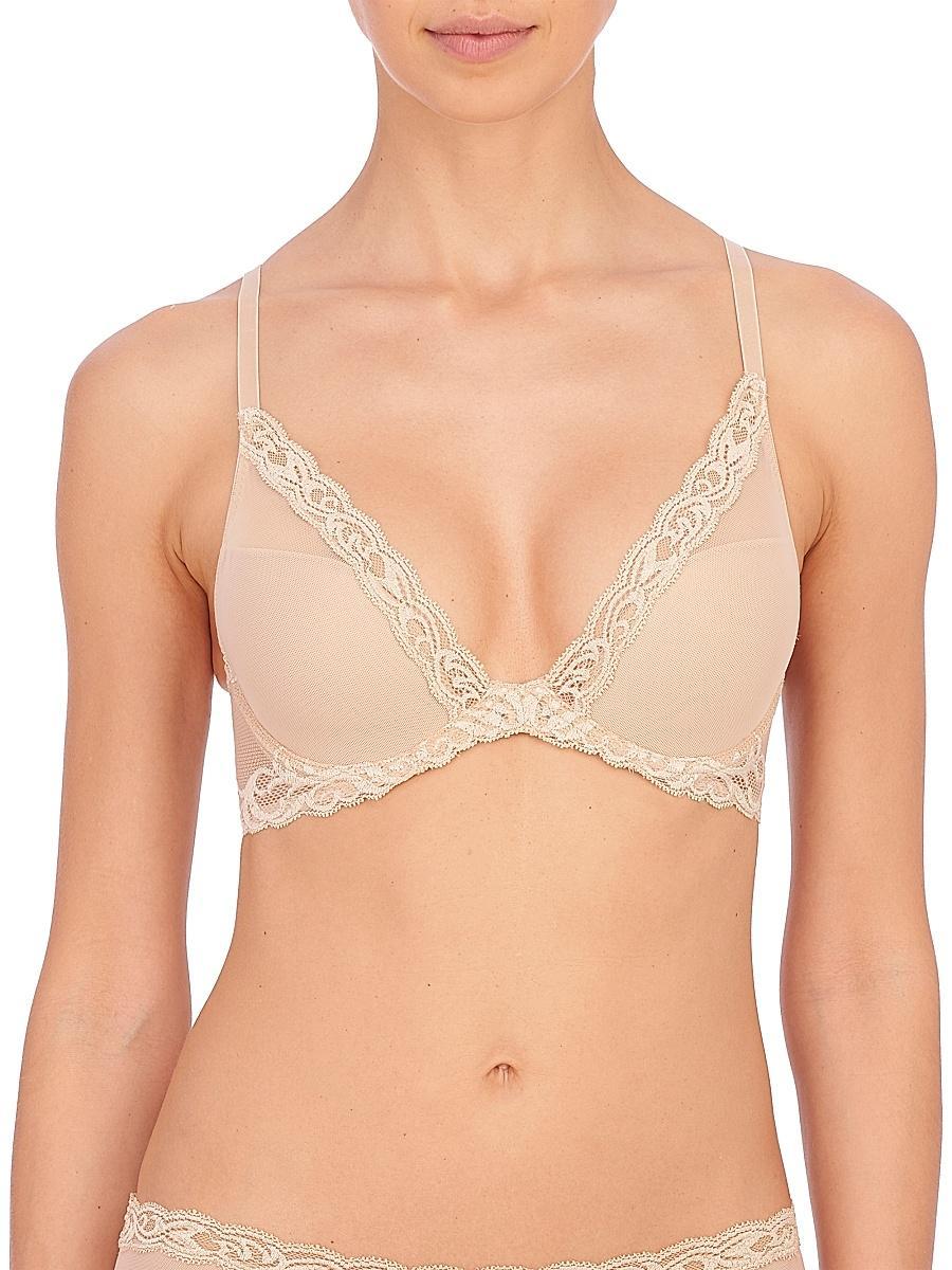Womens Feathers Plunge T-Shirt Bra Product Image