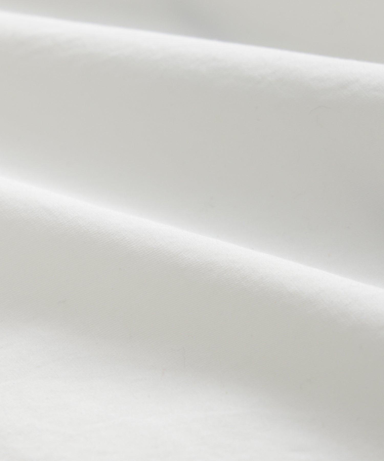 Lightweight Cotton Military Jacket in White Product Image