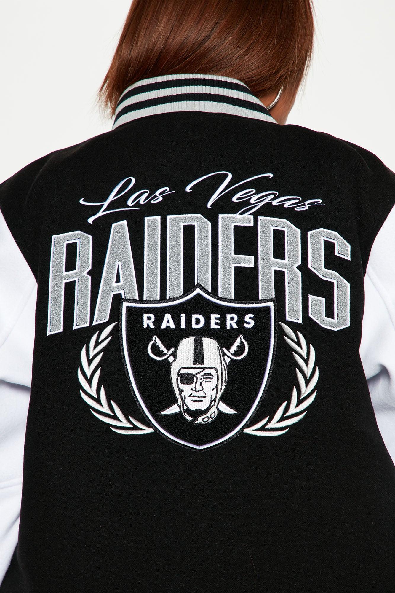 Las Vegas Raiders Letterman Jacket - Black/White Product Image