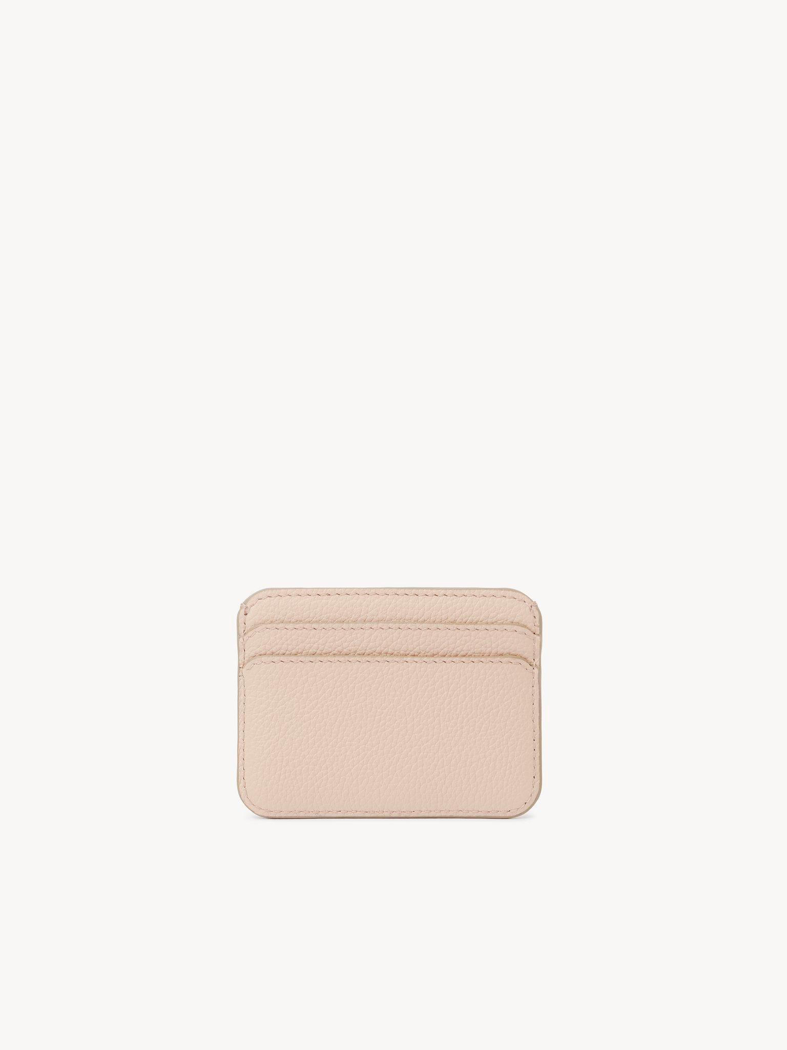 Marcie card holder in grained leather Product Image