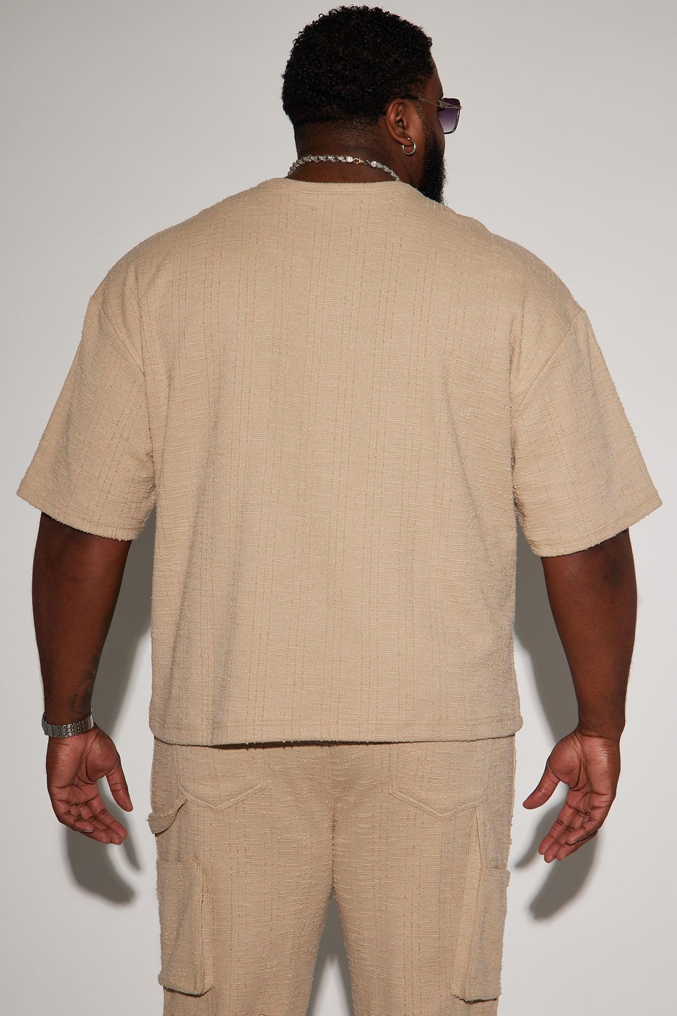 Jordan Textured Short Sleeve Tee - Tan Product Image