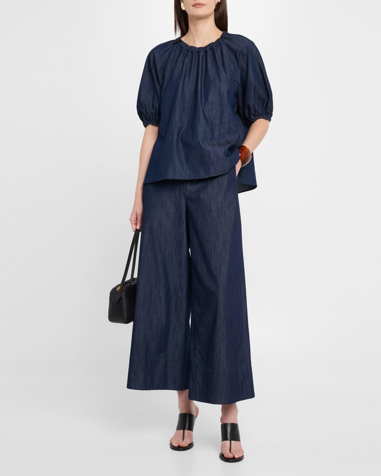 Jour Wide-Leg Ankle Pull-on Pants Product Image