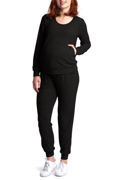 Everly Grey Maternity Whitney 2-Piece /Nursing Top & Pant Set Product Image