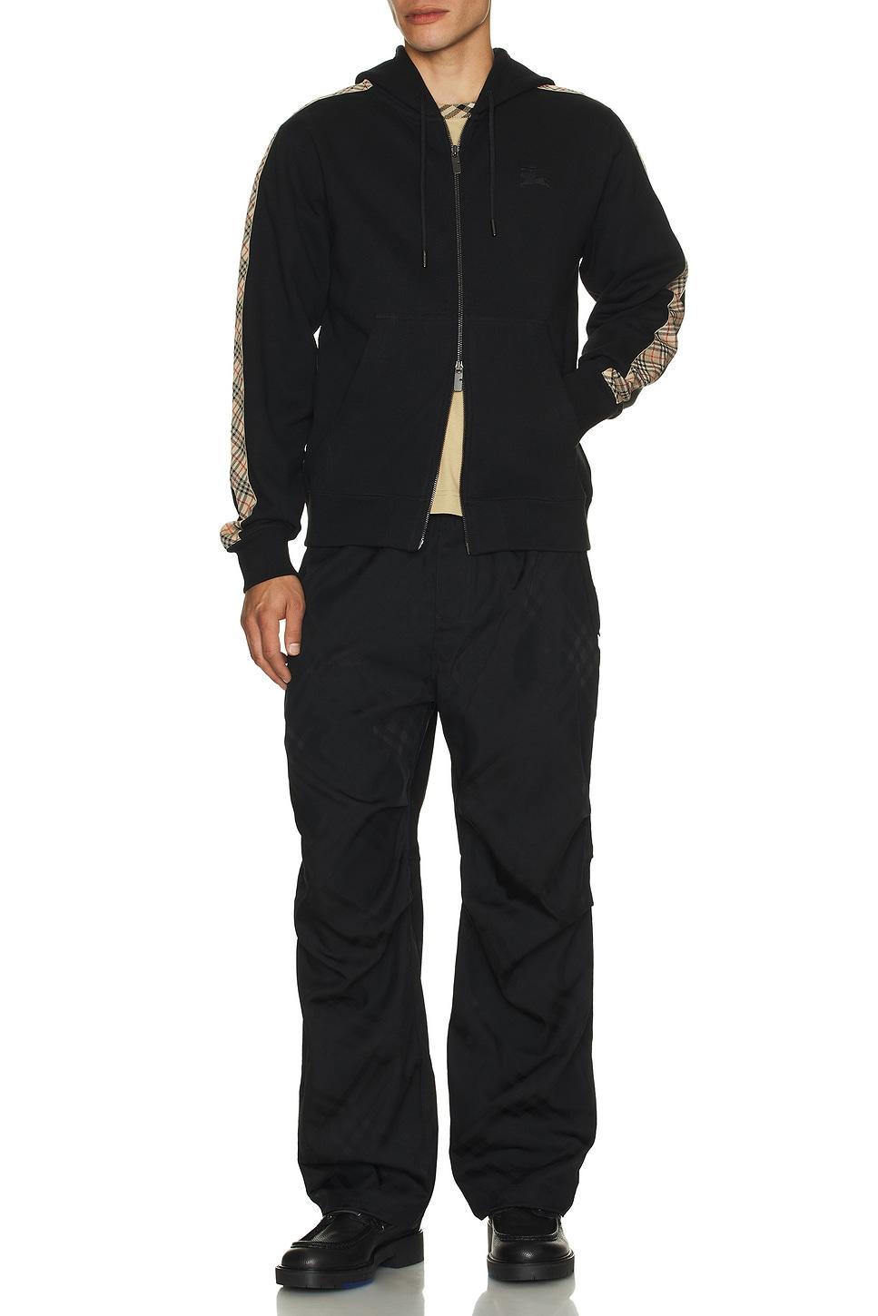 Check Tape Zip Through Hoodie Product Image