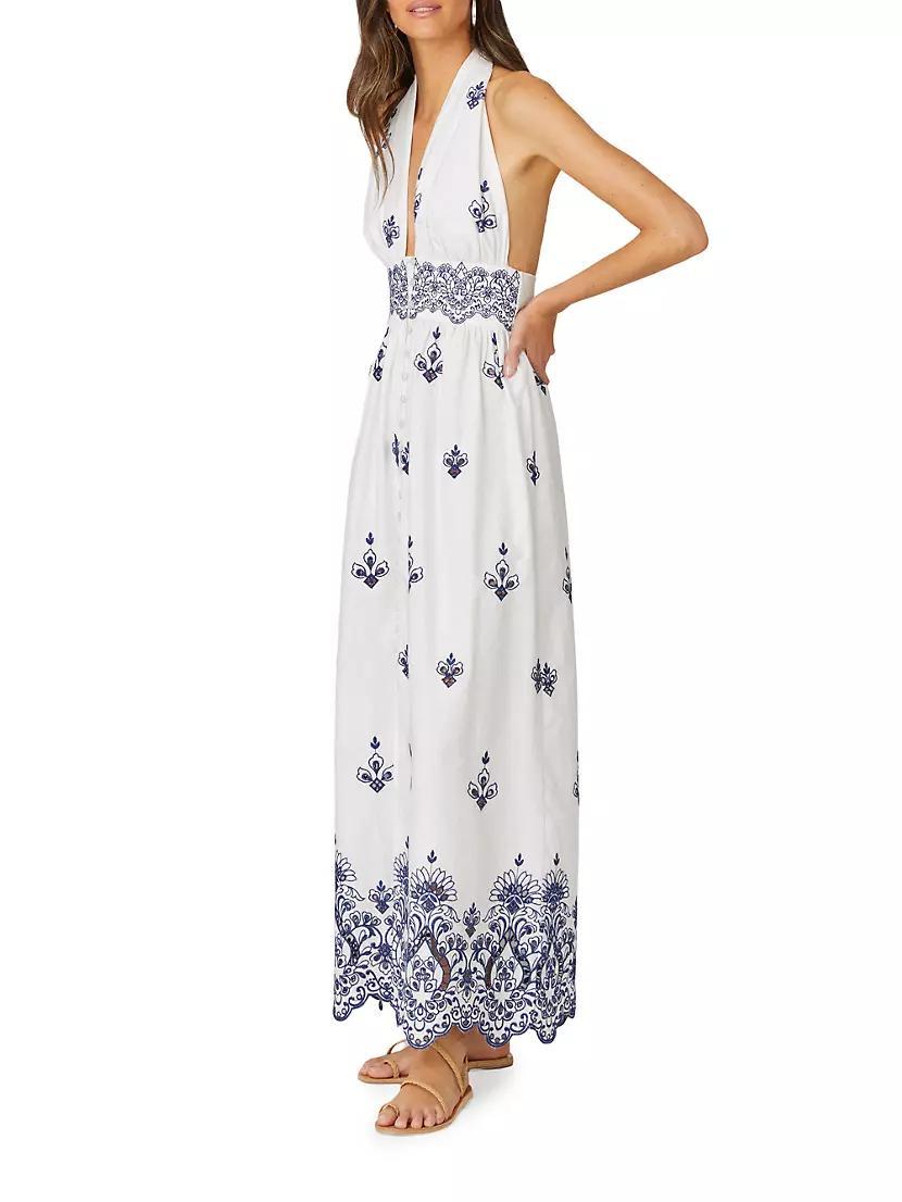 Marguerite Arabesque Cotton Maxi Dress Product Image