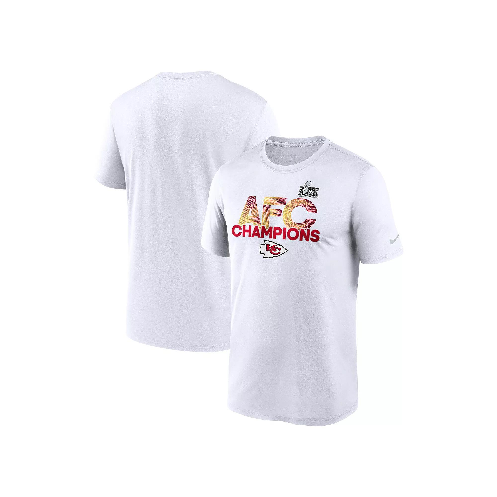 Men's Nike  White Kansas City Chiefs 2024 AFC Champions Legend T-Shirt, Size: XL Product Image