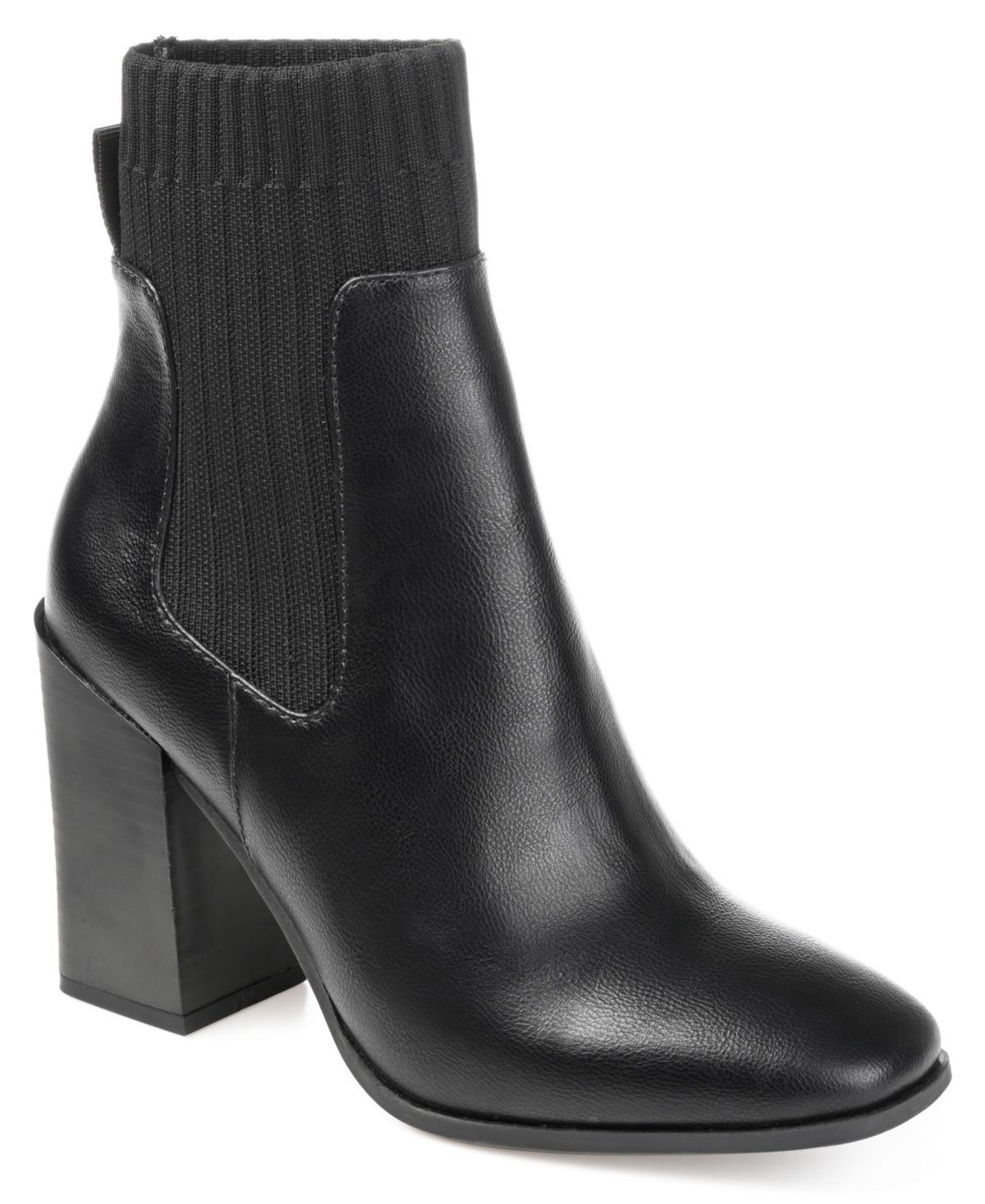 Journee Adalia Tru Comfort Foam™ Women's Block Heel Ankle Boots, Size: 8.5, Snake Product Image