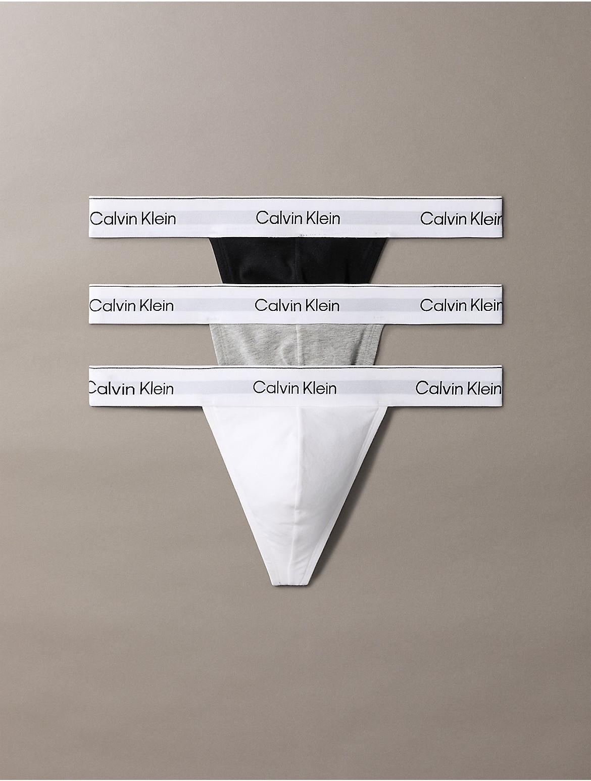 Calvin Klein Mens Icon Cotton Stretch 3-Pack Thong - Multi Product Image