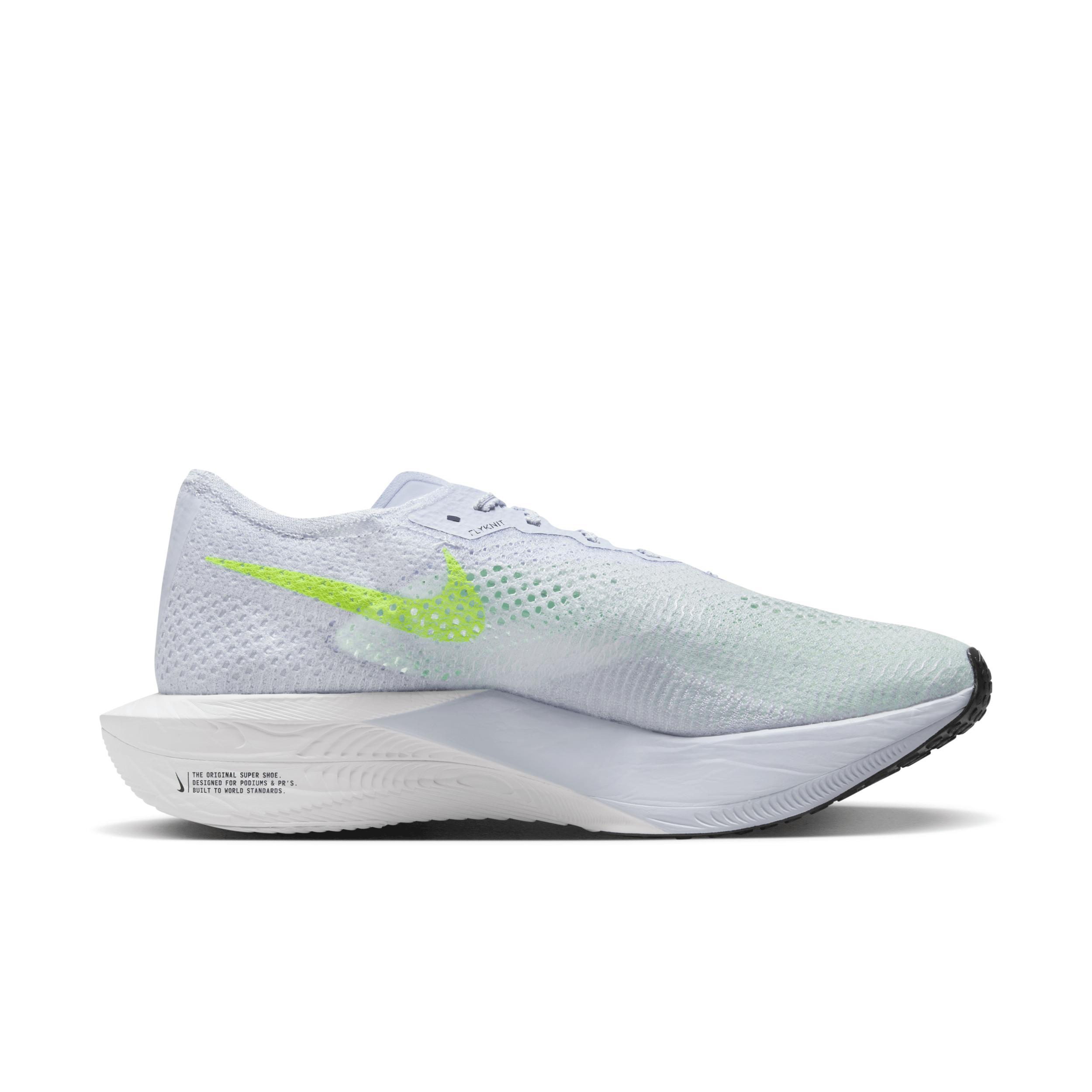 Nike Mens ZoomX Vaporfly Next% 3 - Running Shoes Football Grey/Racer Blue/Green Strike Product Image