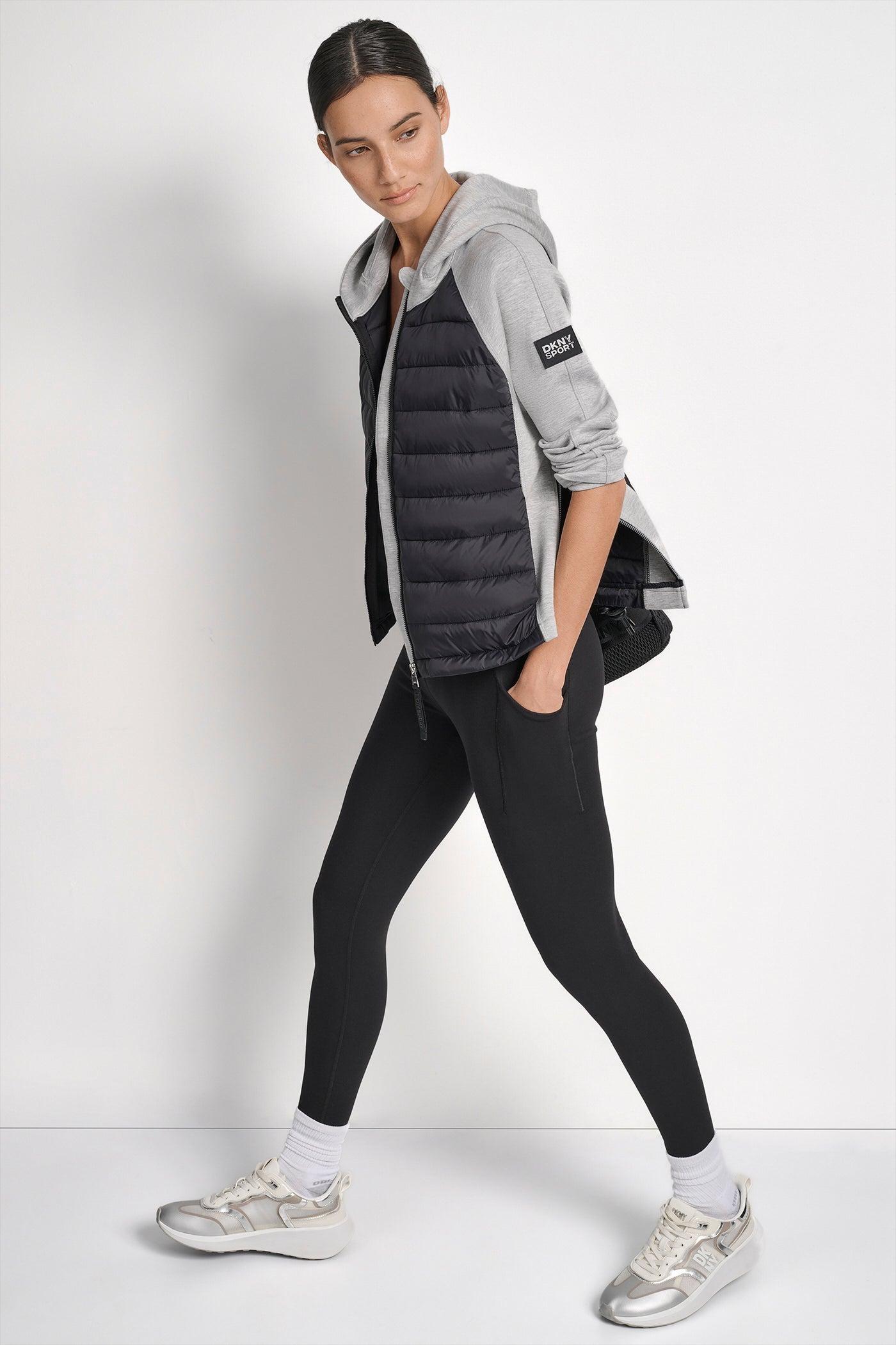 MIXED MEDIA HOODED HI LOW JACKET Product Image