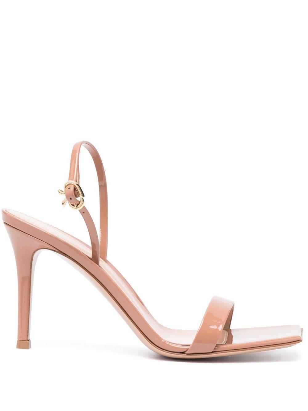 GIANVITO ROSSI Ribbon Stiletto 85 Sandals In Pink Product Image