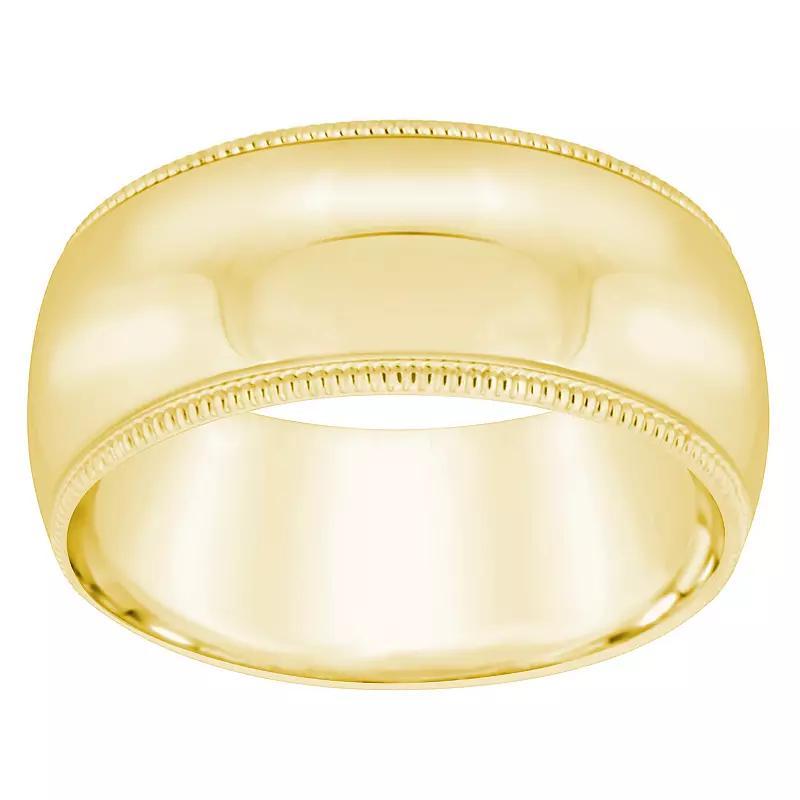 Alyson Layne 10k Gold Milgrain Wedding Band, Women's, Size: 7.50 Product Image