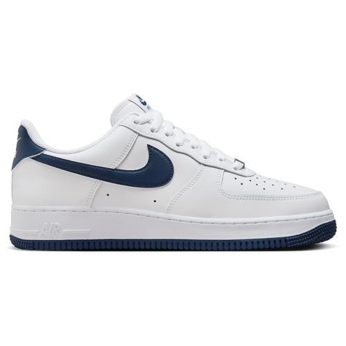 NIKE Men's Air Force 1 '07 Shoes In White/white/midnight Navy Product Image