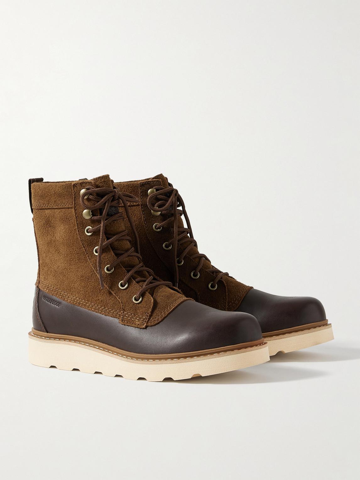 SOREL Slabtown 62'™ Caribou Suede And Leather Boots In Hazelnut Product Image