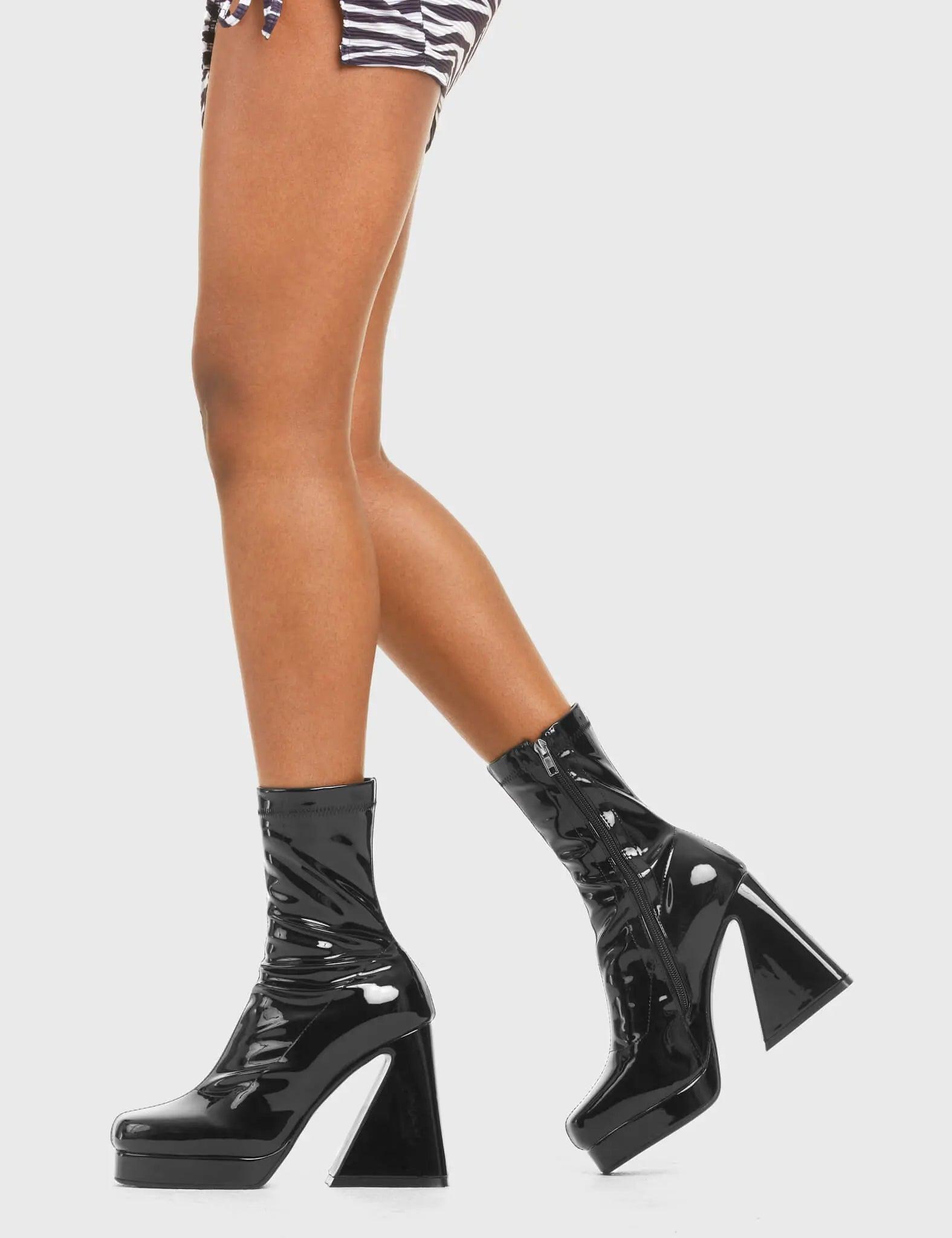 Old Me Platform Ankle Boots Product Image