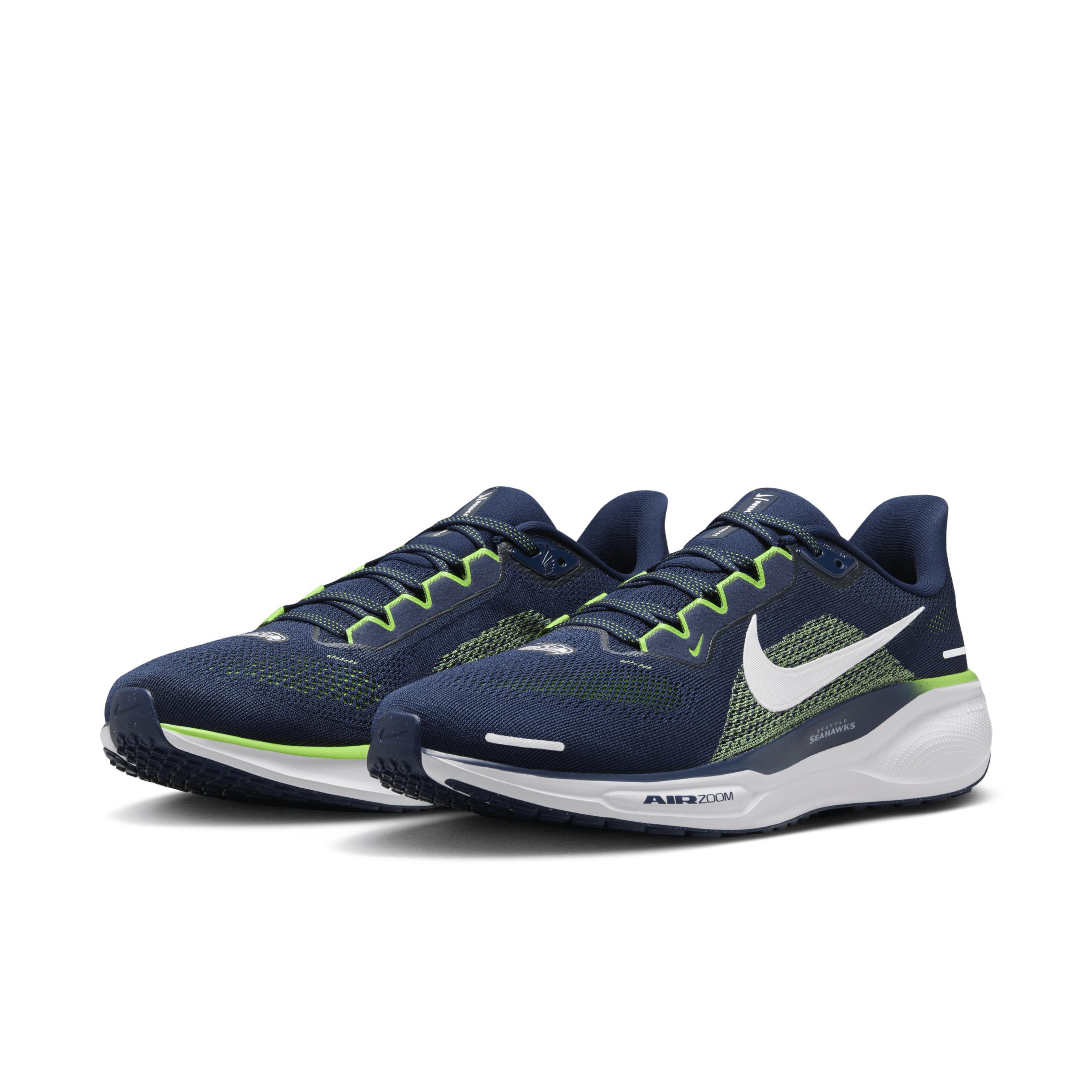 Nike Men's Pegasus 1 NFL Seattle Seahawks Road Running Shoes Product Image