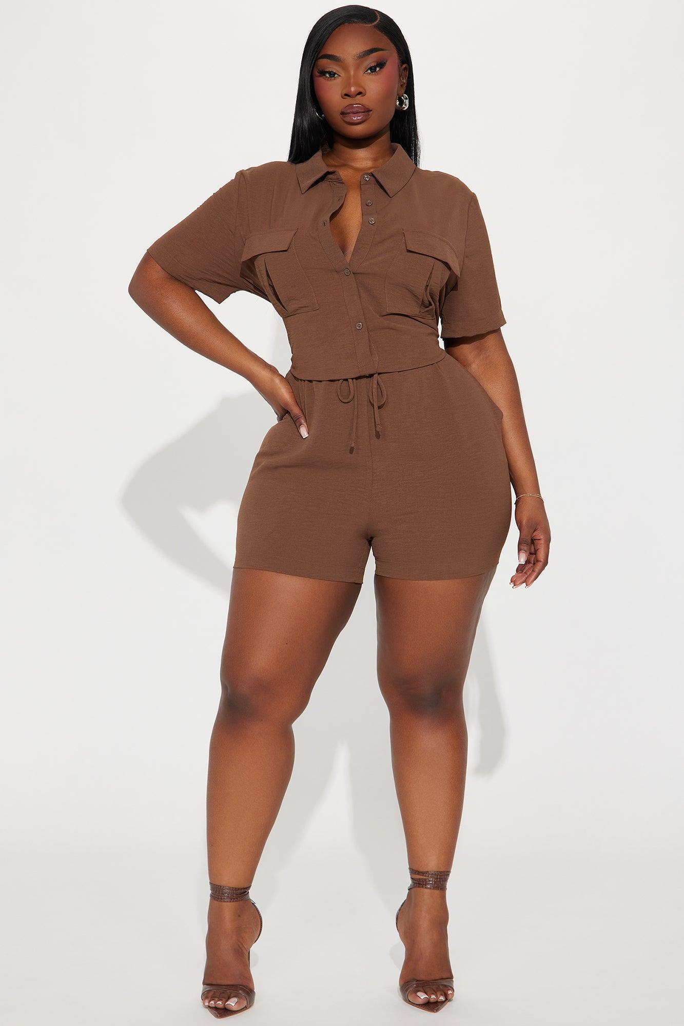Maisie Romper - Chocolate Product Image